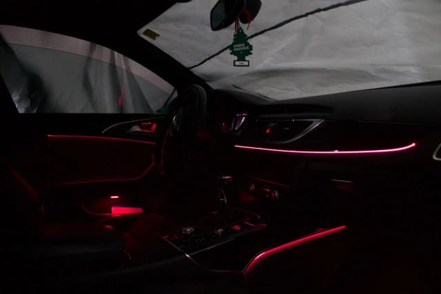 Audi A6 C7 Ambientebeleuchtung MMI-Farbwahl im Display