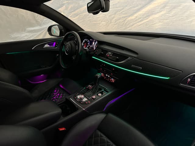 Audi A7 C7 4G Ambientebeleuchtung Türpanelbeleuchtung in Blau