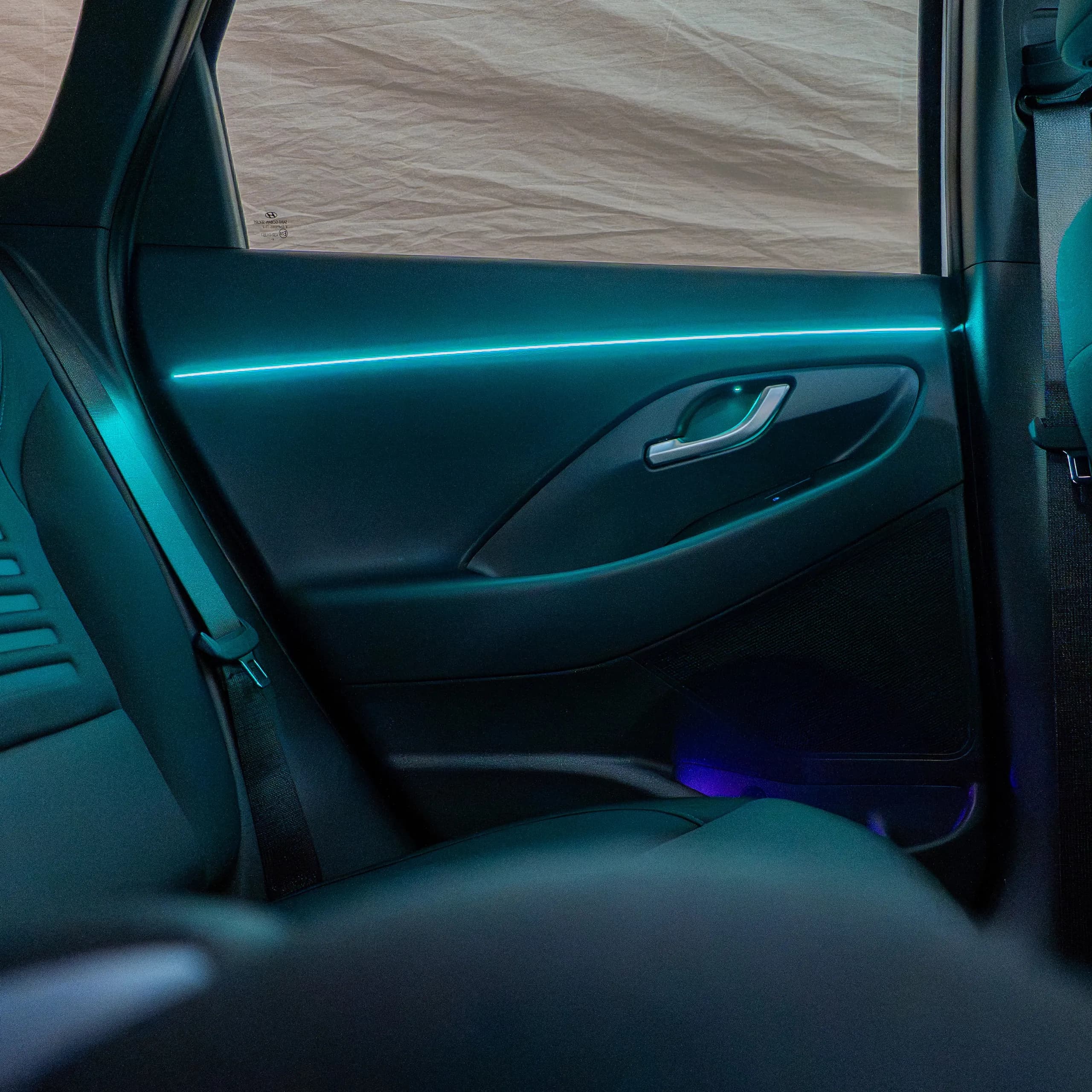 Mehrfarbige Ambientebeleuchtung Hyundai i30 Mittelkonsole