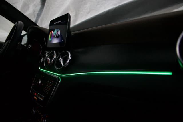 Mercedes CLA C117 Ambientebeleuchtung App-Steuerung Displayansicht