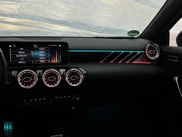 Fußraumbeleuchtung Mercedes CLA W118 Fahrerseite blau