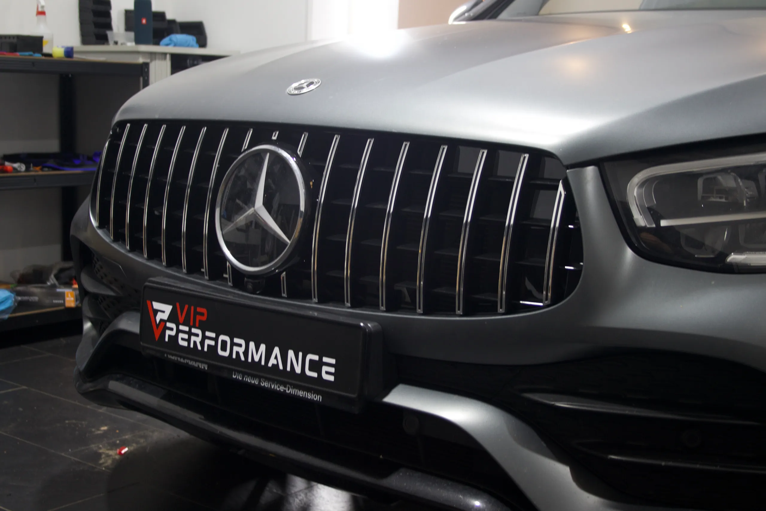 Mercedes GLC X253 Panamericana Sportgrill in Chrom