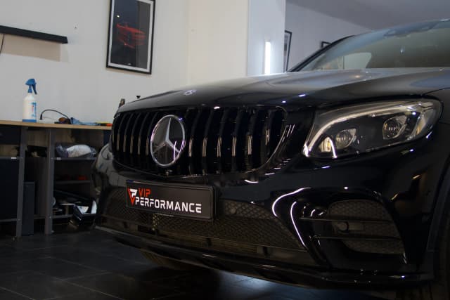 Panamericana Grill Mercedes GLC X253 Frontansicht schwarz