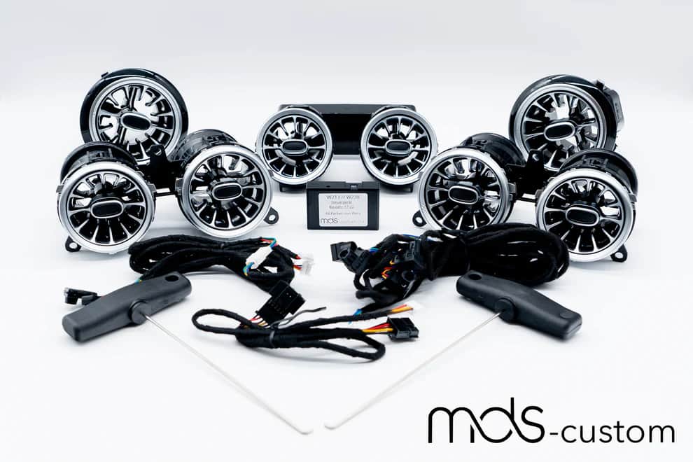 Mercedes W213 Lüftungsdüsen mit Ambientebeleuchtung