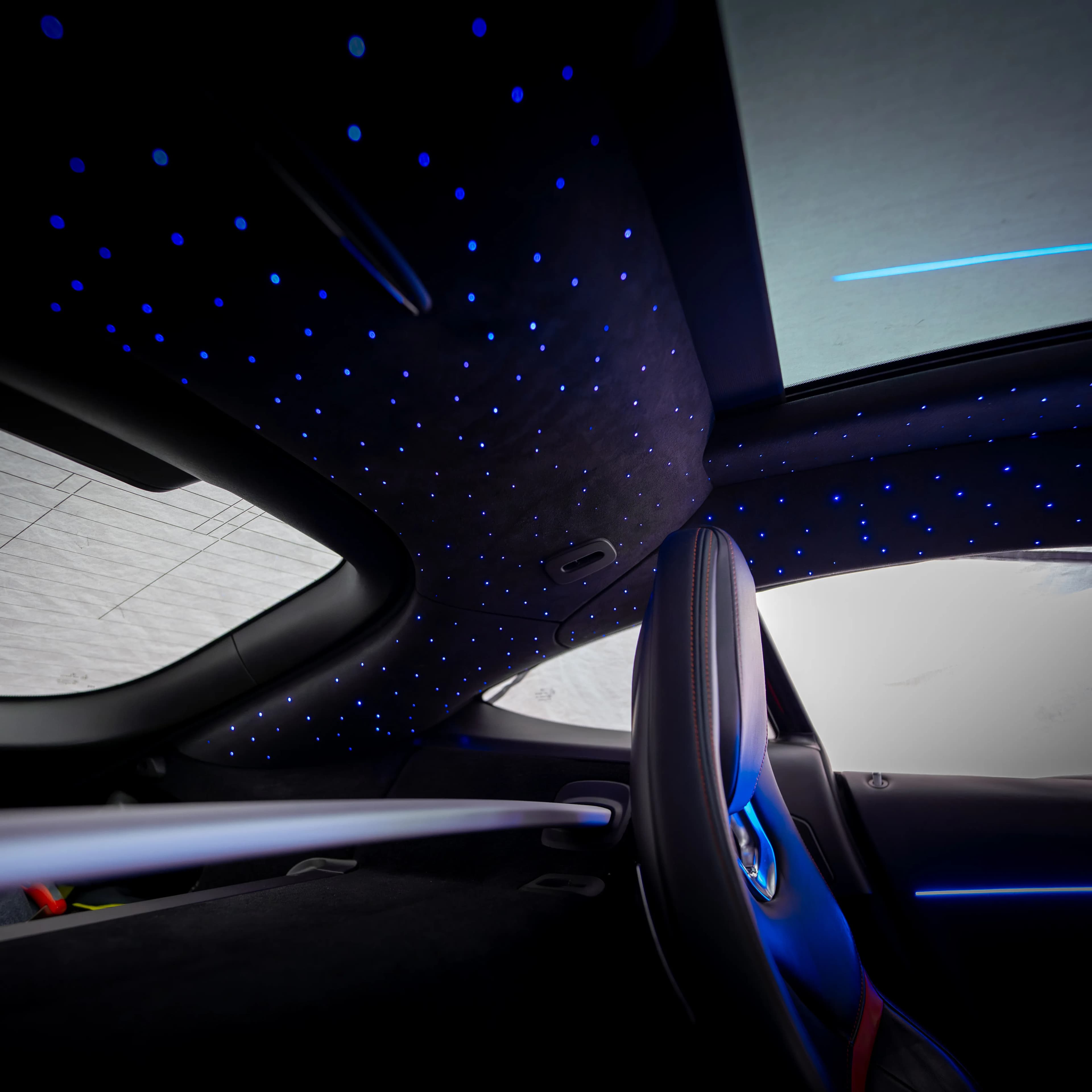 Sternenhimmel Nachrüstung in der Werkstatt Mainz