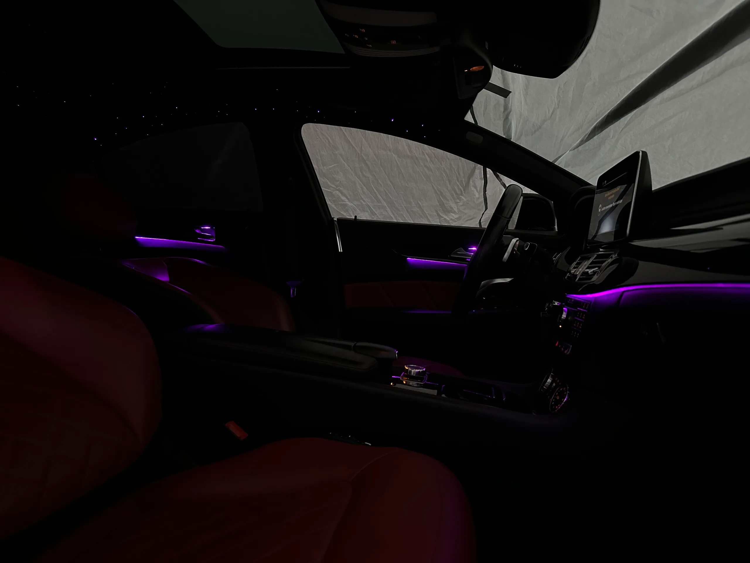 Mercedes CLS W218 Nachrüstung Ambientebeleuchtung Steuerung über NTG