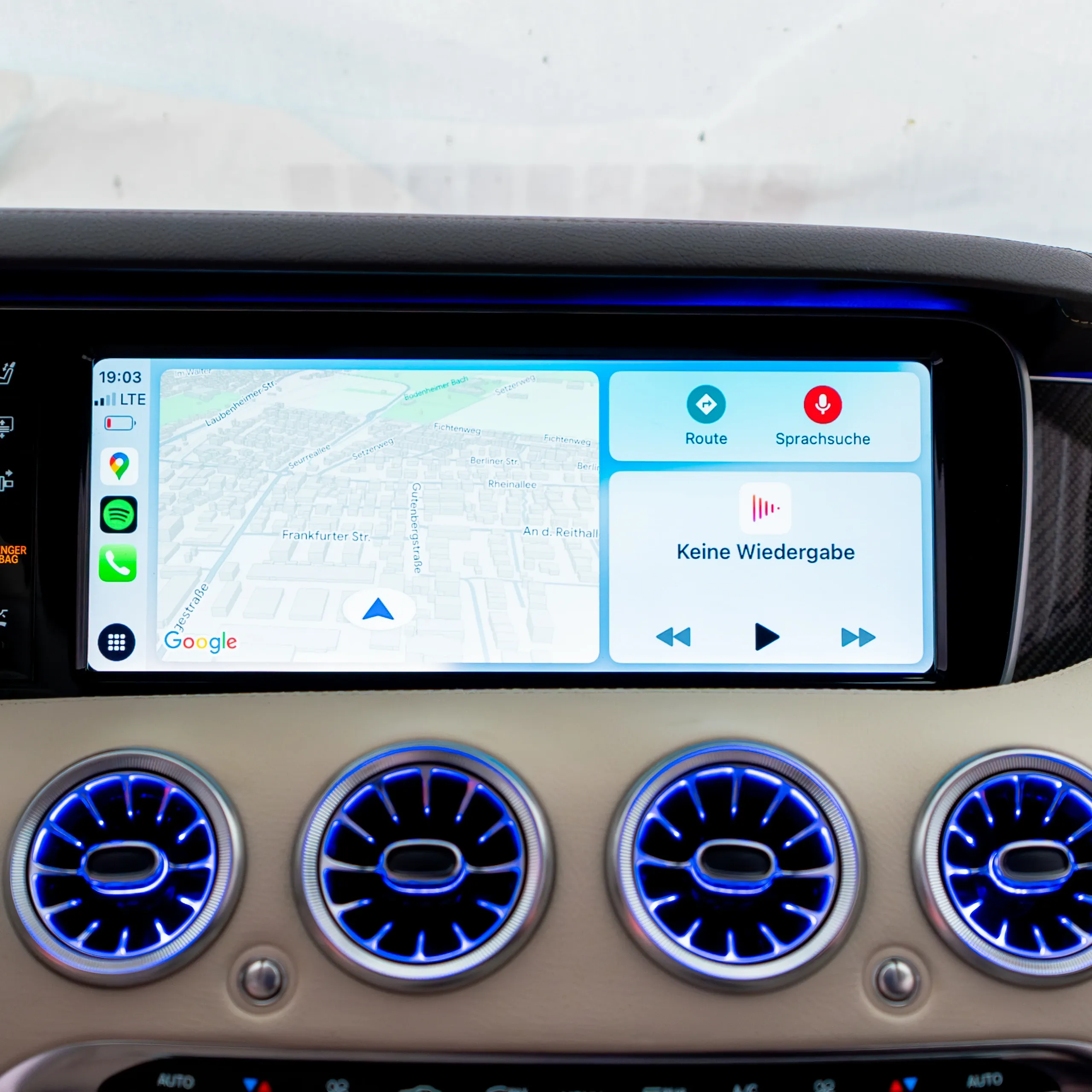 Apple CarPlay Codierung Mercedes A-Klasse W176 Displayansicht