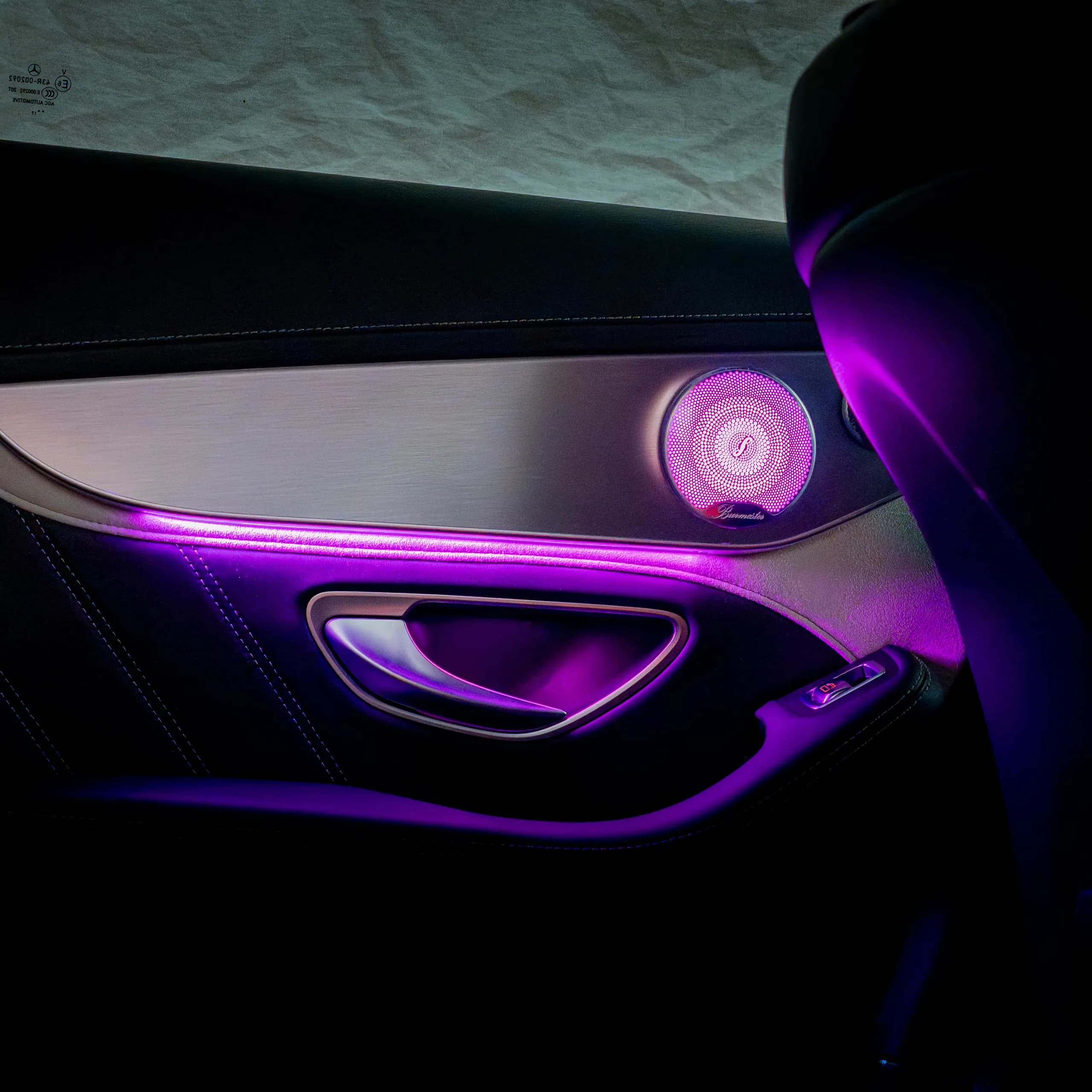 Fußraumbeleuchtung hinten Mercedes GLC X253 in warmem Orange