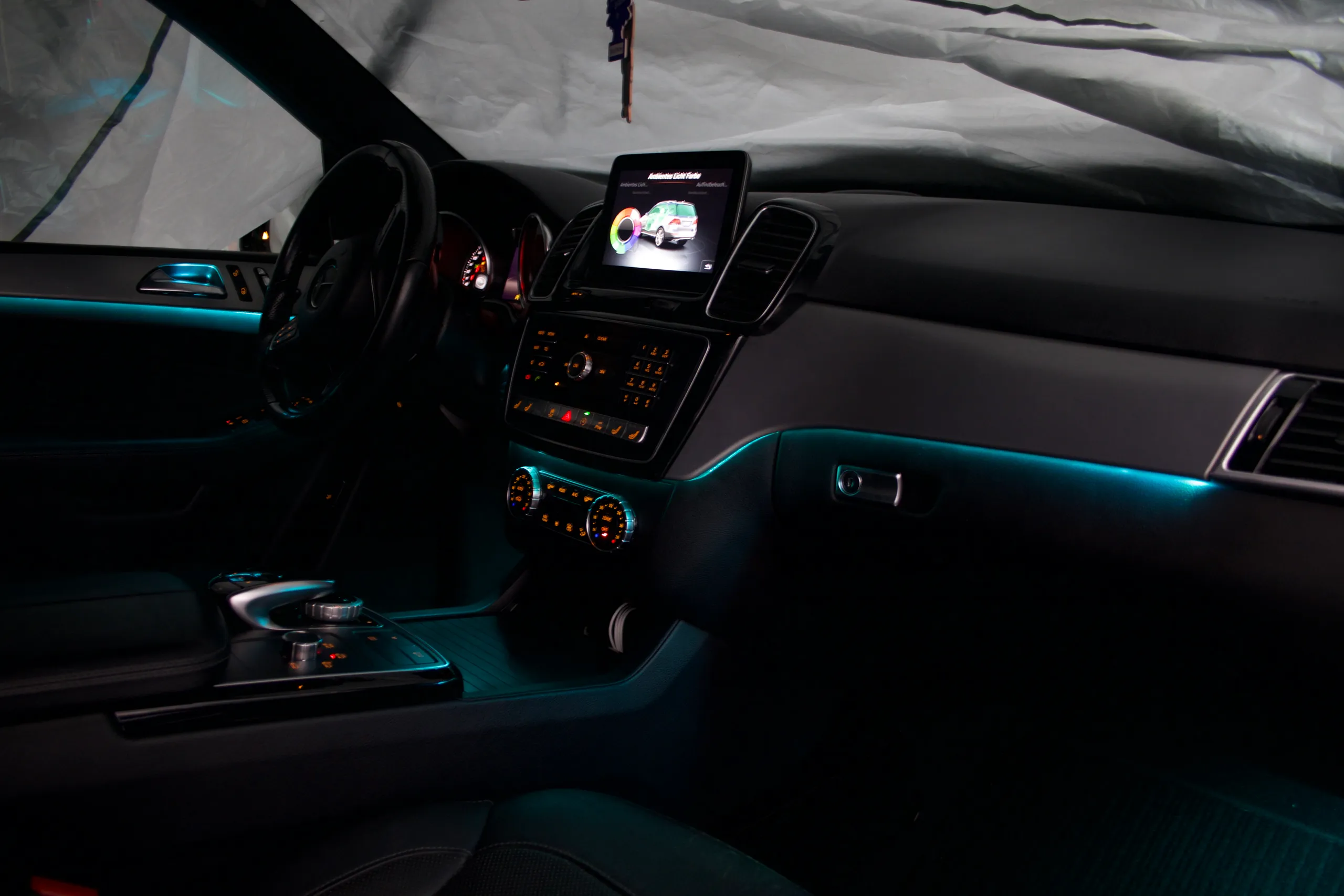 Mercedes GLS X166 Ambientebeleuchtung mit 2 Zonen Farbauswahl