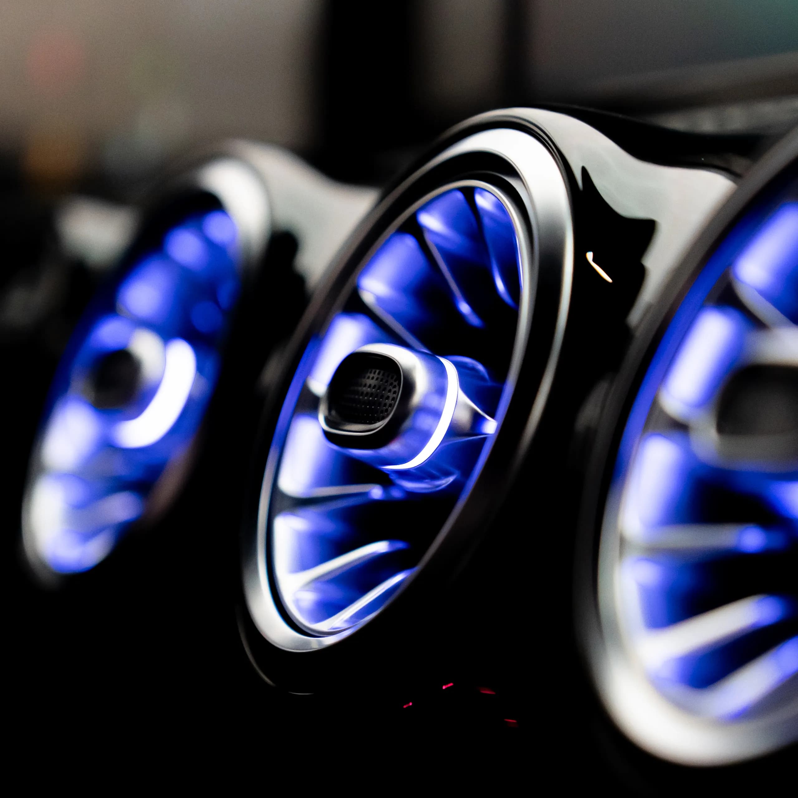 Mercedes W177 Ambientelicht Erweiterung beleuchtete Lüftungsdüsen vorne