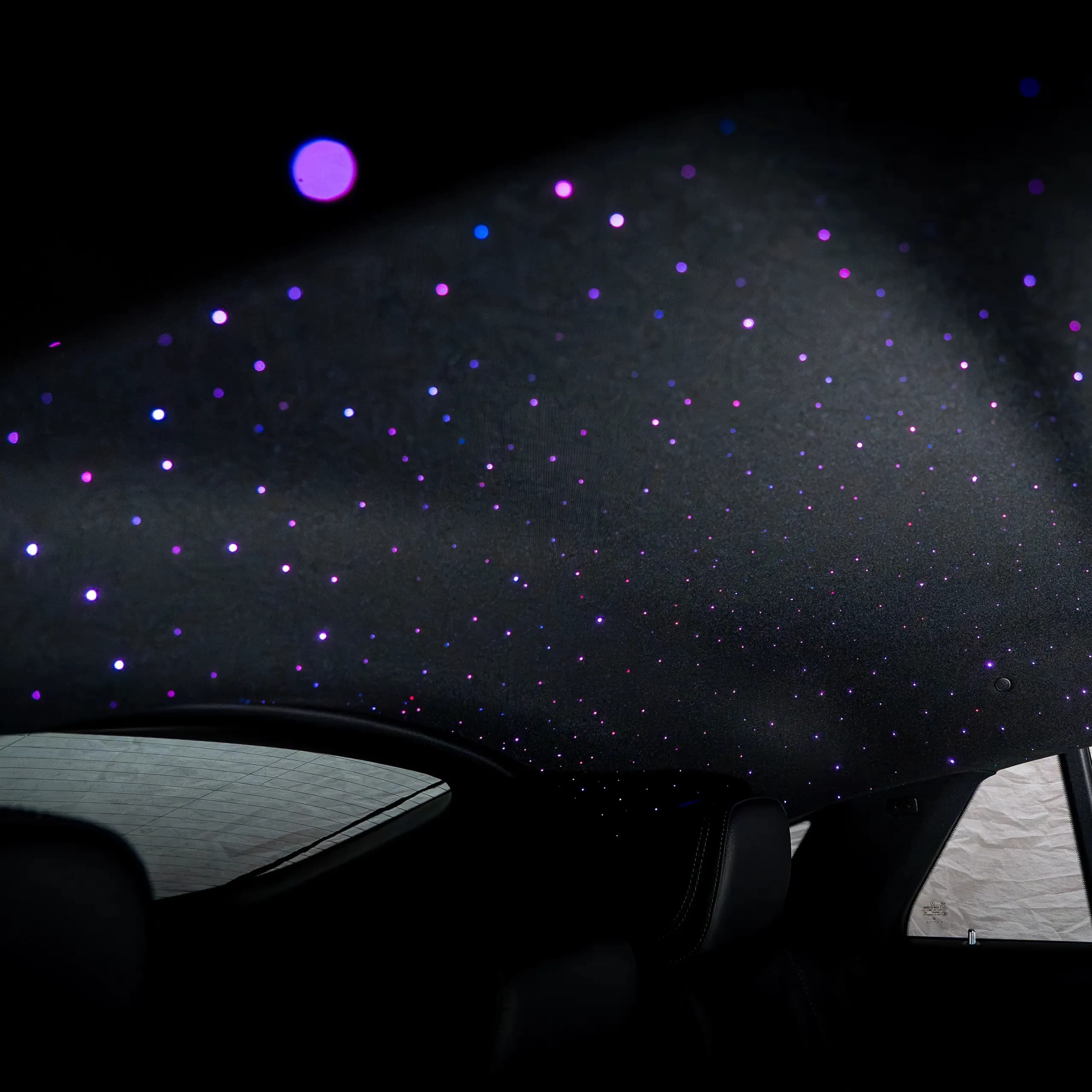 Sternenhimmel Nachrüstung mit 500 bis 1800 Sternen im Cockpit